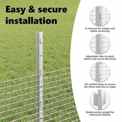VidaXL Hek met paal zilver 0,5 x 10 m staal
