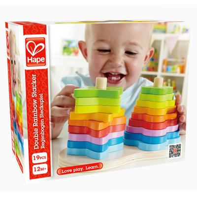 Hape stapeltoren regenboog - thumbnail