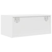 Tv-meubel 60x31x25,5 cm bewerkt hout wit - thumbnail