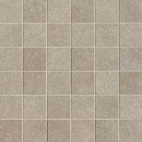 Nobu Grey macro mosaico 5x5 op net van 30x30 - thumbnail