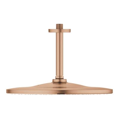 Hoofddoucheset GROHE Rainshower 310 Rond Plafond, Mono 9,5 L/M, Warm Sunset Geborsteld