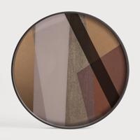 Ethnicraft Rond Dienblad 'Composed Angles' 61cm, kleur Pinot - thumbnail