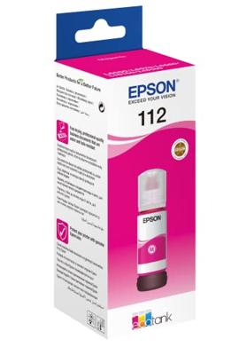 Epson 112 70ml Magenta inktcartridge voor de EcoTank Epson 112 70ml Magenta inktcartridge voor de EcoTank