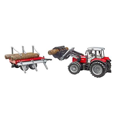 Bruder Massey Ferguson + houttransport