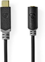 Nedis USB-C Adapter | USB-C Male | 3,5 mm Female | 1 m | Verguld | 1 stuks - CCBW65960AT10 CCBW65960AT10 - thumbnail