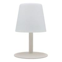 STANDY MINI CREAM Snoerloze tafellamp met crèmekleurige stalen voet - warm wit / koud witte LED voet - thumbnail