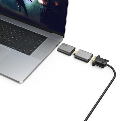 Hama Video-adapter-set 6in1 USB-C Mini-DisplayPort HDMI VGA Aluminium Hama Video-adapter-set 6in1 USB-C Mini-DisplayPort HDMI VGA Aluminium