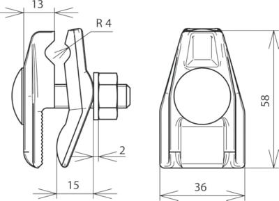 DEHN AK 7.10 FRM10X45 KBF0.4 12 RG Aansluitklem 1 stuk(s)