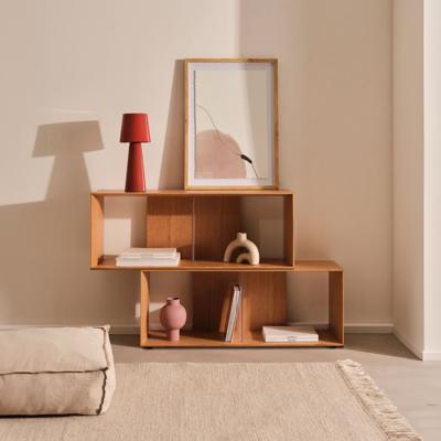 Kave Home Modulair Wandrek 'Litto' Eiken, 76 x 101 cm Kave Home Modulair Wandrek 'Litto' Eiken, 76 x 101 cm