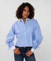 Esqualo Blouse cropped rhinestones - thumbnail