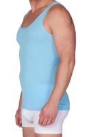 Heren hemd kleur M3000 - 100% Katoen - Onderhemd - mannen singlet - S - Blauw - S - S - S - S - S - S - S - S - S - S - thumbnail
