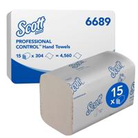 Handdoek scott control 1laags 200x210mm wit - thumbnail