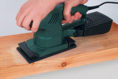 Wolfcraft 5801000 Oscillerend schuurpapier Met klittenband, Geperforeerd Korrelgrootte (num) 180 (l x b) 185 mm x 93 mm 10 stuk(s) - thumbnail
