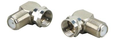 Schwaiger WAD8321531 F-adapter, haaks Aansluitingen: F-stekker, F-bus 2 stuk(s)