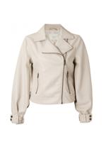 Pu biker jacket shifting sand - thumbnail