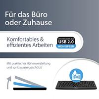 MediaRange MROS109 toetsenbord USB QWERTZ Duits Zwart - thumbnail