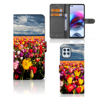 Motorola Moto G100 Hoesje Tulpen Motorola Moto G100 Hoesje Tulpen