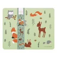 Tafelset voor kinderen VRIENDEN VAN HET BOS A Little Lovely Company mintgroen - thumbnail
