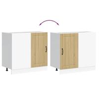 Spoelbakonderkast Lucca bewerkt hout sonoma eikenkleurig - thumbnail