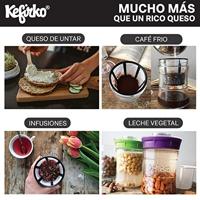 Kefirko Kefirkaas maker - glazen uitlekpot - 900 ml - thumbnail