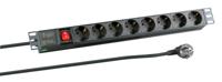 EFB Elektronik EK631DE.2 19 inch netwerkkast-stekkerdoos 1 HE geaard contactdoos incl. - thumbnail