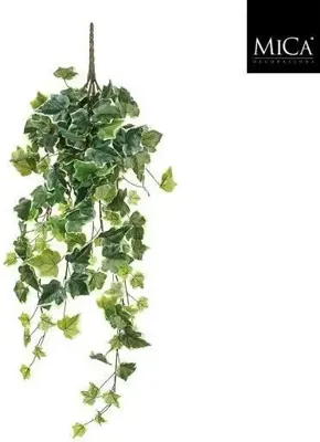 Mica Decorations kunst hangplant hedera 71cm groen