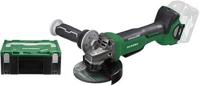 Hikoki G3613DVEW2Z Accu haakse slijpmachine | 36 V | 125 mm | Exclusief lader en accu's | In HSC II koffer - G3613DVEW2Z - thumbnail