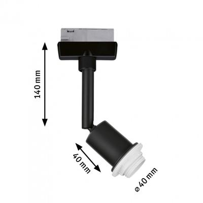Paulmann 230V-railsysteem lamp URail E14 Zwart (mat) Paulmann 230V-railsysteem lamp URail E14 Zwart (mat)