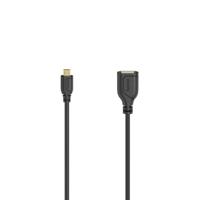 Hama Micro-USB-OTG-kabel Flexi-Slim USB 2.0 480 Mbit/s 0,15 M - thumbnail