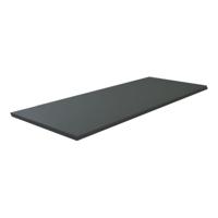 Wiesbaden Vision topblad 1210x465x25 hoogglans grijs - thumbnail