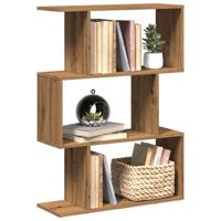 Kamerscherm / boekenkast 3-laags 70x24x97 cm hout artisanaal - thumbnail