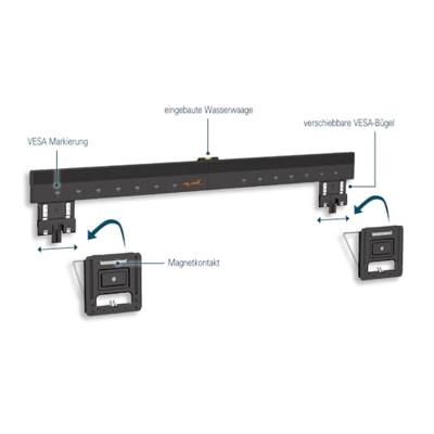 My Wall HE7-2L TV-beugel Geïntegreerde waterpas 106,7 cm (42) - 254,0 cm (100) Vast