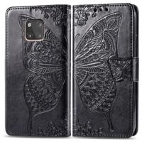 Butterfly Love bloemen reliëf horizontale Flip lederen case voor Huawei mate 20 Pro met houder & kaartsleuven & portemonnee (zwart) - thumbnail