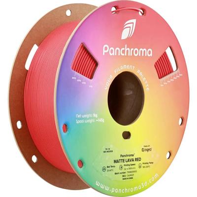 Polymaker CA04021 Panchroma™ Matte Filament PLA kunststof Mat, Gering kunststofgehalte 1.75 mm 1000 g Lava Red, Rood 1 stuk(s)
