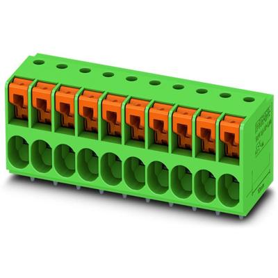 Phoenix 1017504 3-Polig PCB Wire to Board Print Aansluitklem | Push-in Veerdruk Aansluiting | Raster 5,08 mm