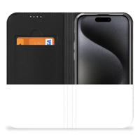 Book Wallet Case voor iPhone 15 Pro Wooden Cubes - thumbnail