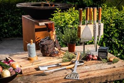 FORGED - Olive Forged - Koksmes Olijfhout 16cm FORGED - Olive Forged - Koksmes Olijfhout 16cm