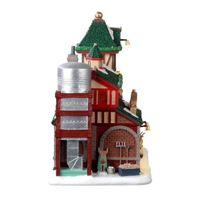 Lemax santa&apos;s reindeer stables verlicht kersthuisje Santa&apos;s Wonderland 2023