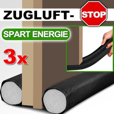 Deuren tochtstoppers tot 95cm lengte ( set van 3 stuks)