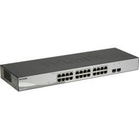 D-Link DGS-1210-26 gemanaged L2 Gigabit Ethernet (10/100/1000) 1U netwerkschakelaar zwart/grijs - thumbnail