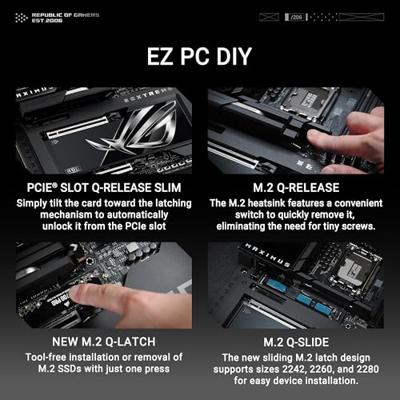 Asus ROG MAXIMUS Z890 EXTREME Moederbord Socket Intel LGA 1851 Vormfactor ATX Moederbord chipset Intel® Z890