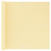 VidaXL Balkonscherm 90x600 cm hdpe beige - thumbnail