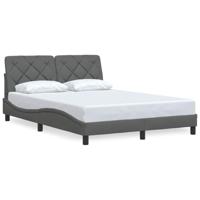 Bedframe zonder matras 120x200 cm stof donkergrijs - thumbnail