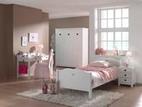 Vipack 3-deurs kledingkast Amori - wit - 190x159x57 cm - thumbnail