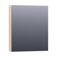 Brauer Impress Deluxe Spiegelkast - 60 cm - met interne en externe Verlichting - 1 Linksdraaiende Dubbelzijdige Spiegeldeur - Sunlit - thumbnail