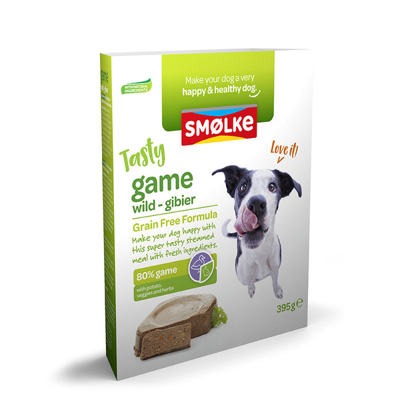 Smølke Tasty Duck vers gestoomde eend nat hondenvoer 2 x (10 x 395 g)