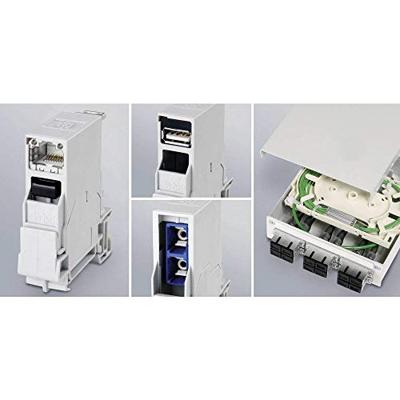 Telegärtner 100007436 Draagrailconnector RJ45 Bus, inbouw Aantal polen: 8P8C Lichtgrijs 1 stuk(s)