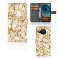 Nokia X10 | Nokia X20 | Bookcase | Marmer Goud - thumbnail