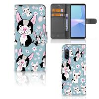 Sony Xperia 10 III | Telefoonhoesje | Met pasjeshouder | Hondjes - thumbnail