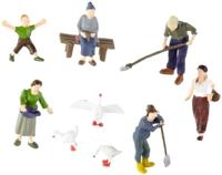 NOCH 15629 H0 Boeren en boerinnen figuren Geverfd, Zittend, Staand - thumbnail